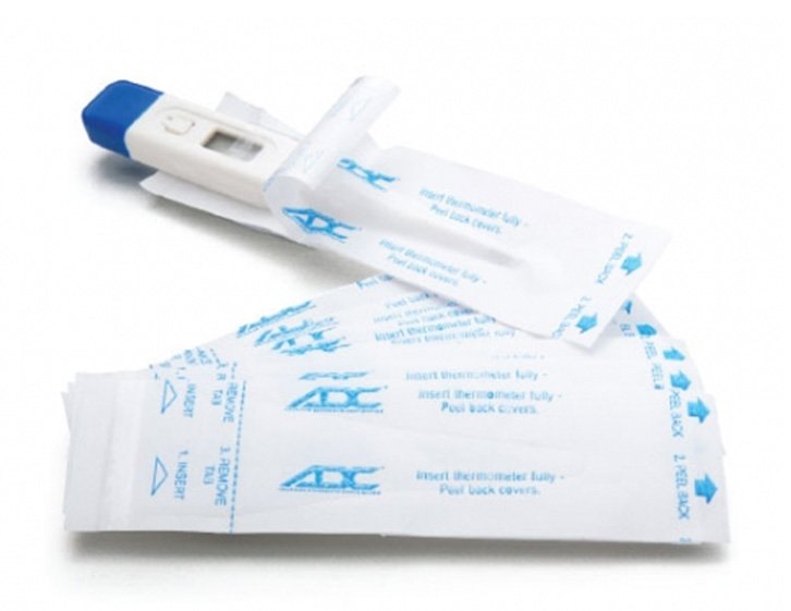 Sheaths Axillary / Oral / Rectal Thermometer Probe Cover Adtemp™ For use with Digital Thermometer 50 per Box by American Diagnostic Corporation  ID 416-50